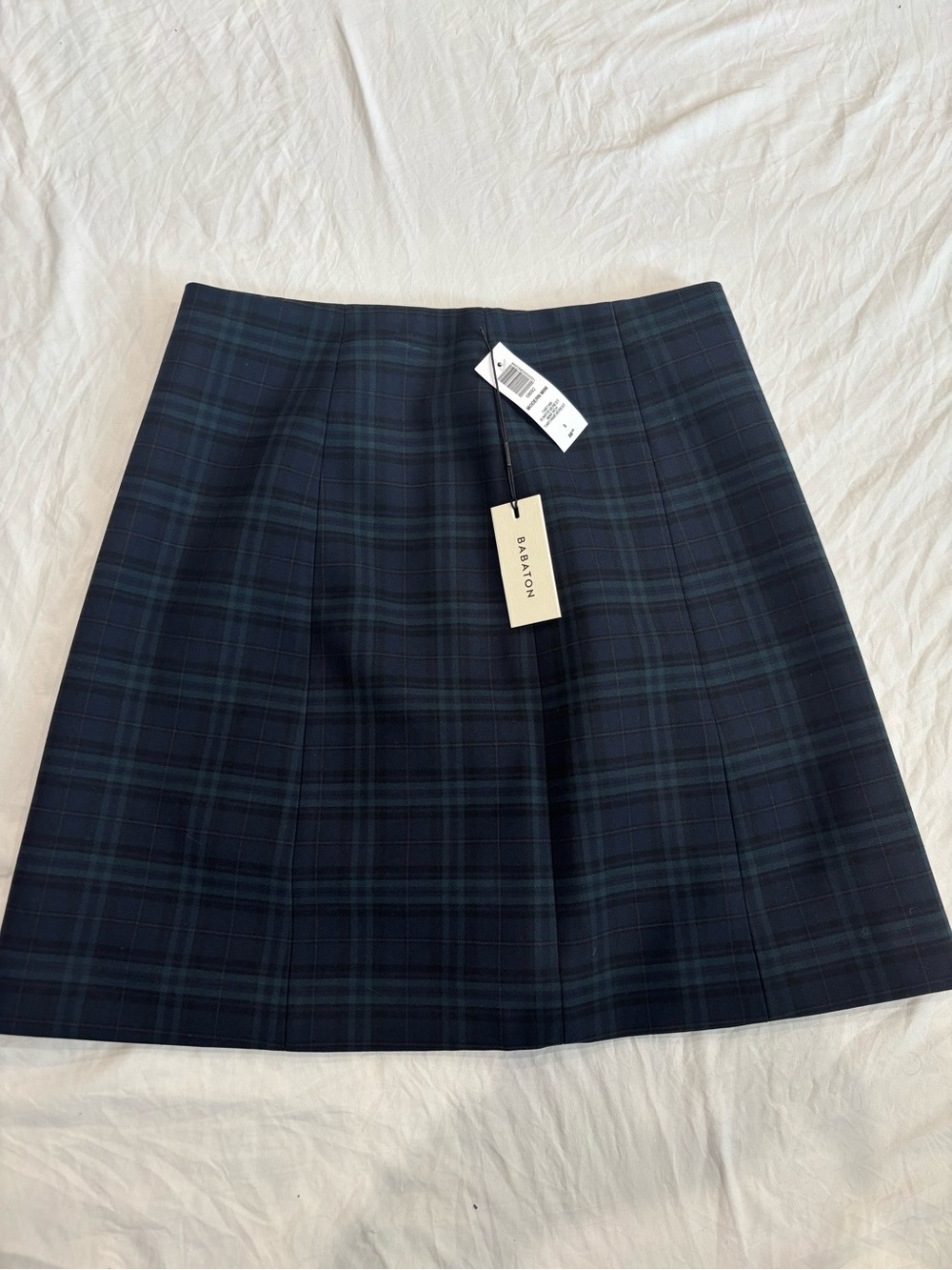 NWT Babaton Modern Mini Tartan Skirt